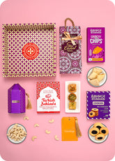 Dry Fruits, Cookies & Snacks with Tea Gift Hamper